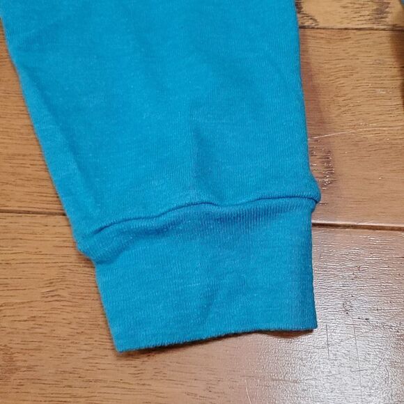 🔹️🔺️TNA Blue Scoop Neck Hi-Low Batwing Sleeve Top Medium - Picture 5 of 11